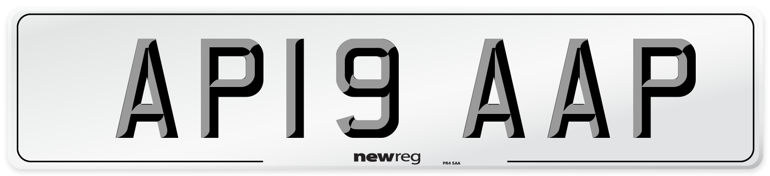 AP19 AAP Number Plate from New Reg